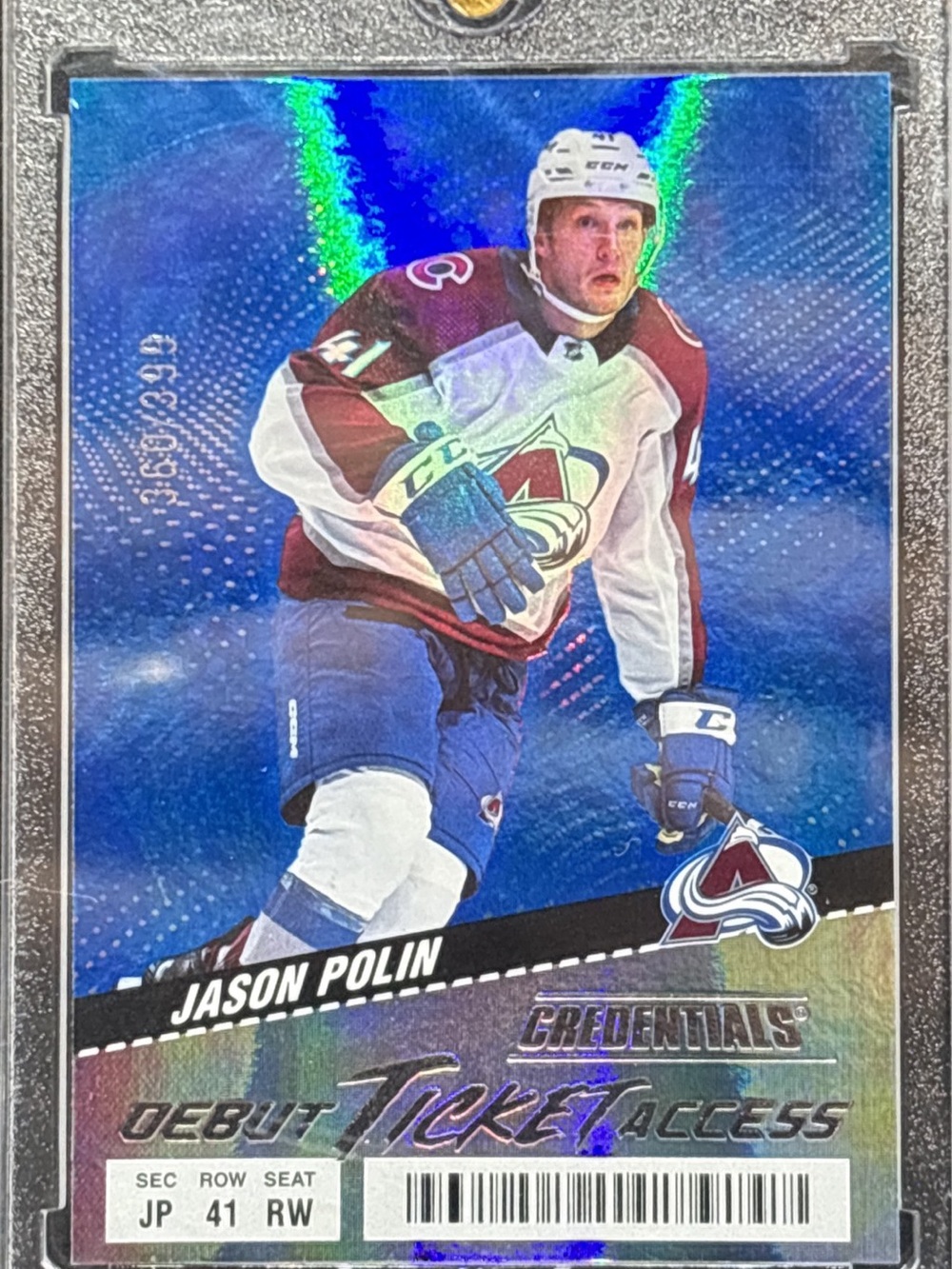 Upper Deck Credentials Debut Ticket Access Hockey Trading Card LE 360/399